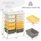 Rolling Storage Cart 15 Drawer Organizer With Wheels Craft Office Supply Organizer Steel Frame Multicolor Drawers